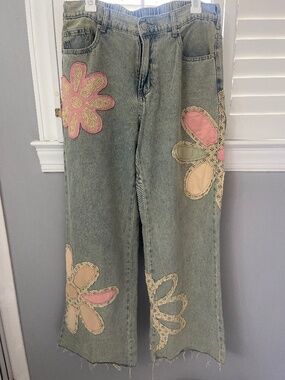 OH Jeans Flower Patch